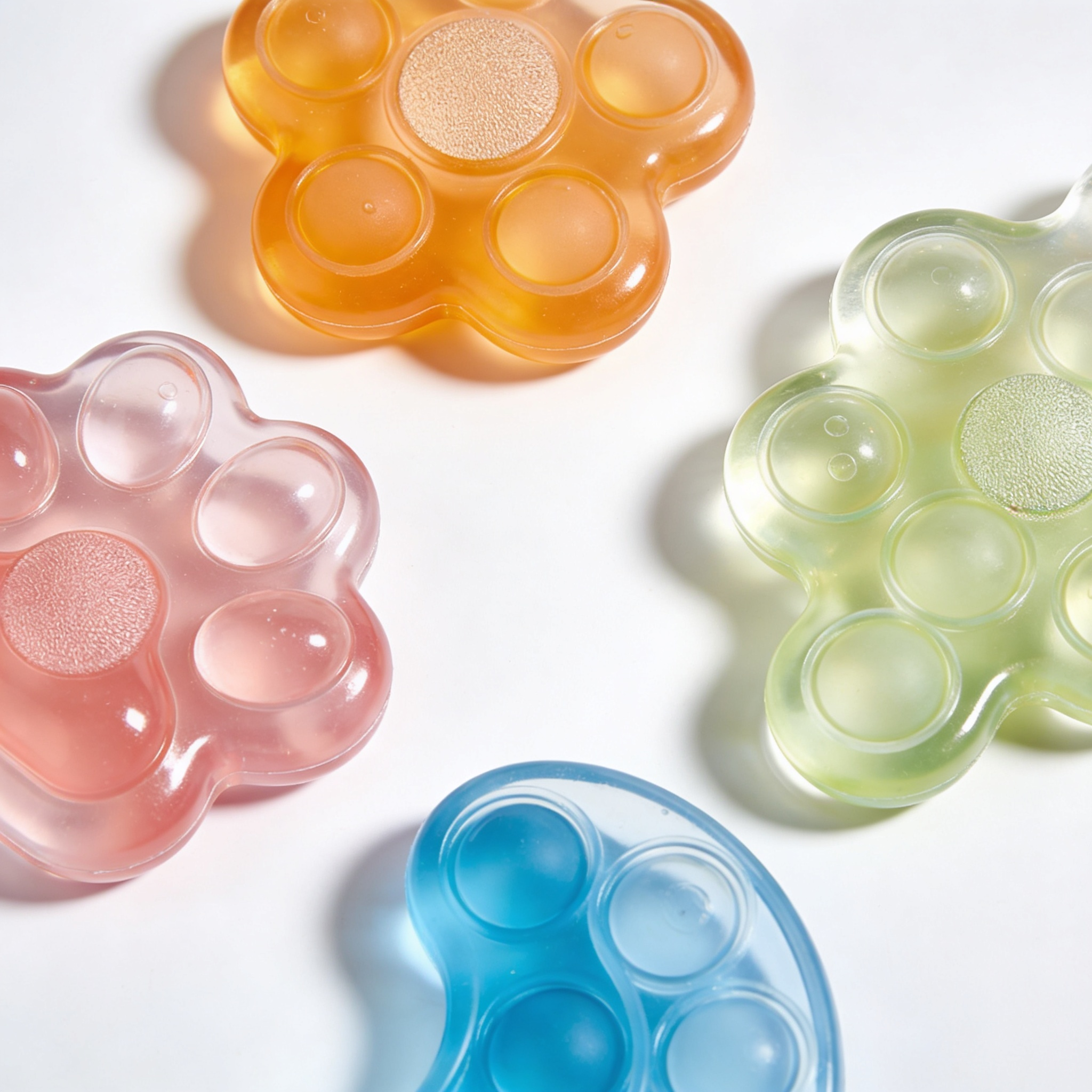 Brenden Leroy 4-Pack Squishy Stress Relief Fidget Toys, Squeeze Anxiety Balls for Adults, Easter Basket Stuffers and Classroom Prizes